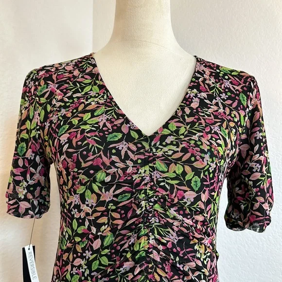 Maggy London V-Neck Reversible A-line Mesh Multi Occasion Dress Size Small NWT - Picture 13 of 16